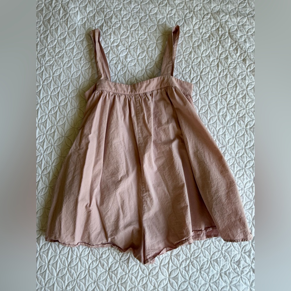 Pink shorts romper